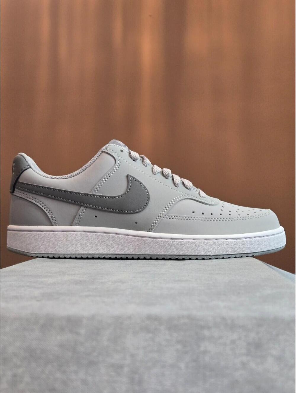 Nike Court Vision Low Light Smoke Grey White HM6193-077 Men's 6.5 Women's 8 NIB